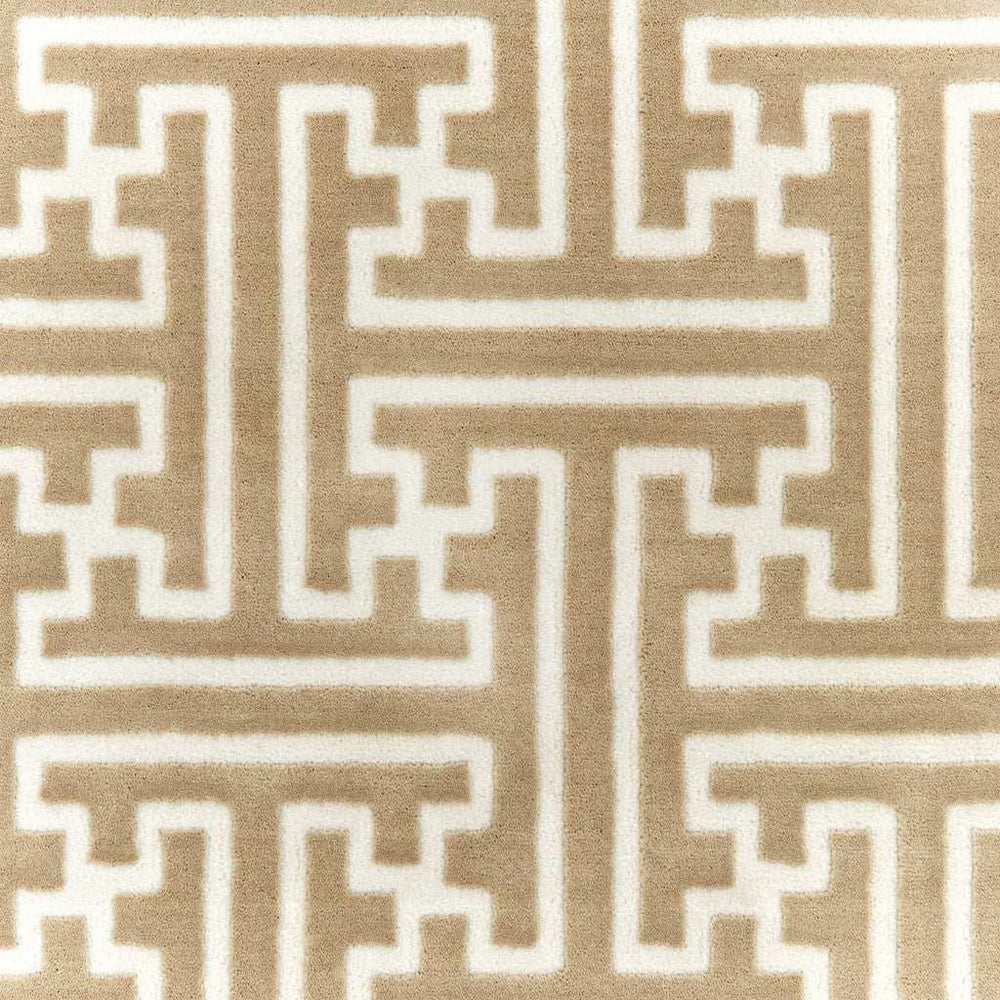2' X 8' Gold And Ivory Geometric Power Loom Stain Resistant Runner Rug - Homeroots - Flyclothing LLC