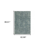 5' X 7' Dark Blue Light Blue Grey Ivory And Beige Abstract Power Loom Stain Resistant Area Rug - Homeroots - Flyclothing LLC