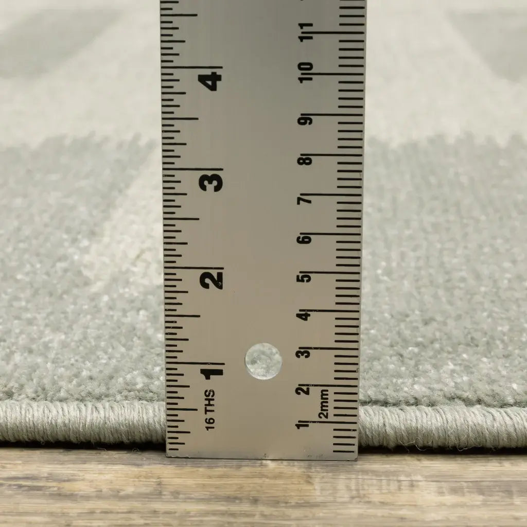 10' X 13' Beige Grey Gold And Green Geometric Power Loom Stain Resistant Area Rug - Homeroots - Flyclothing LLC