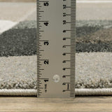 2' X 8' Brown And Ivory Geometric Power Loom Runner Rug - Homeroots - Flyclothing LLC