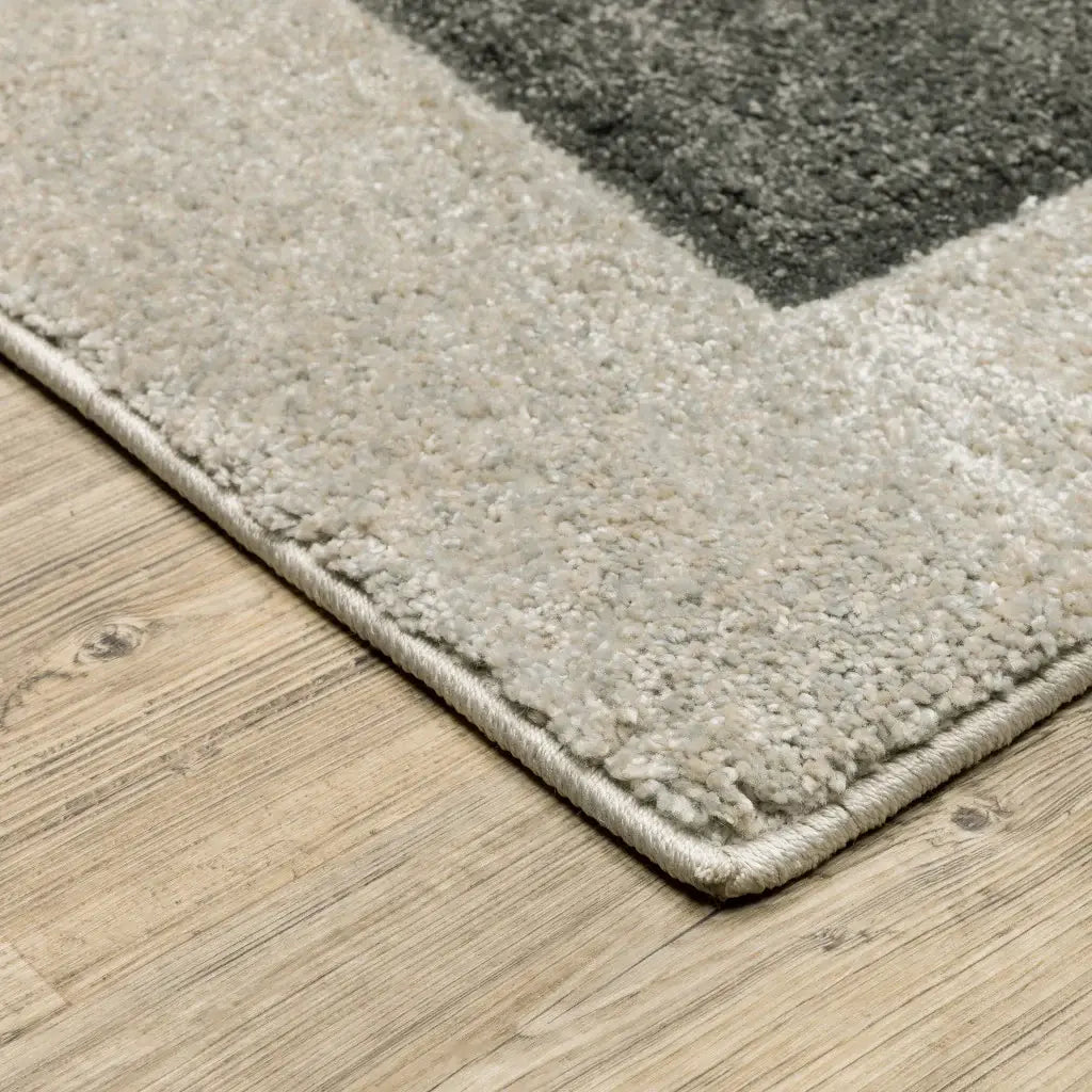 5' X 8' Beige Geometric Power Loom Area Rug - Homeroots - Flyclothing LLC