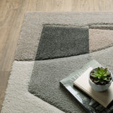 10' X 13' Beige Geometric Power Loom Stain Resistant Area Rug - Homeroots