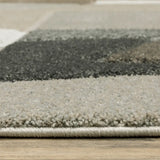 10' X 13' Beige Geometric Power Loom Stain Resistant Area Rug - Homeroots - Flyclothing LLC
