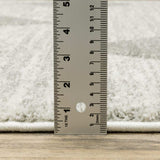 10' X 13' Grey And Ivory Geometric Power Loom Stain Resistant Area Rug - Homeroots - Flyclothing LLC