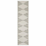 2' X 8' Brown And Ivory Geometric Power Loom Runner Rug - Homeroots - Flyclothing LLC