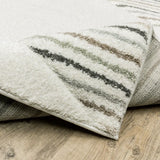 2' X 8' Brown And Ivory Geometric Power Loom Runner Rug - Homeroots - Flyclothing LLC