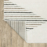 6' X 9' Beige Grey Sage Green Pale Blue Brown And Charcoal Geometric Power Loom Stain Resistant Area Rug - Homeroots - Flyclothing LLC