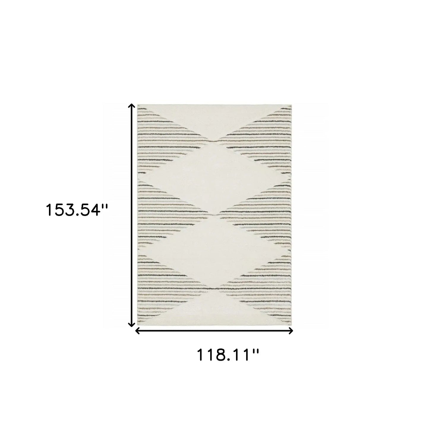 10' X 13' Beige Grey Sage Green Pale Blue Brown And Charcoal Geometric Power Loom Stain Resistant Area Rug - Homeroots - Flyclothing LLC