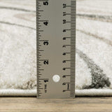 10' X 13' Beige Grey Brown Sage Pale Blue Tan And Charcoal Abstract Power Loom Stain Resistant Area Rug - Homeroots - Flyclothing LLC