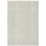10' X 13' Grey Geometric Power Loom Stain Resistant Area Rug - Homeroots - Flyclothing LLC