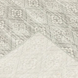 10' X 13' Grey Geometric Power Loom Stain Resistant Area Rug - Homeroots - Flyclothing LLC