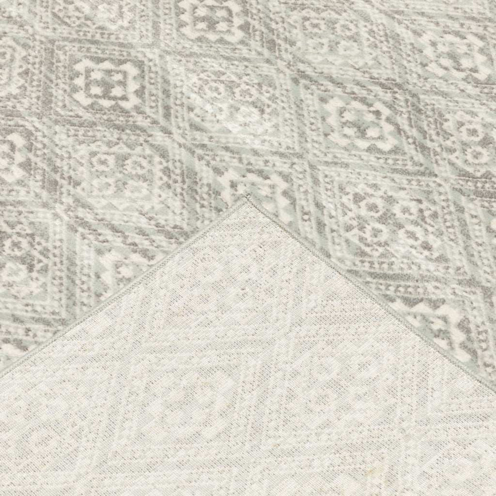 10' X 13' Grey Geometric Power Loom Stain Resistant Area Rug - Homeroots - Flyclothing LLC