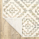 10' X 13' Grey Pink And Sage Geometric Power Loom Stain Resistant Area Rug - Homeroots - Flyclothing LLC