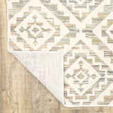 10' X 13' Grey Pink And Sage Geometric Power Loom Stain Resistant Area Rug - Homeroots - Flyclothing LLC