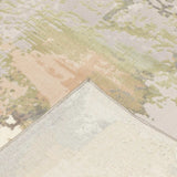10' X 13' Sage Pink And Cream Abstract Power Loom Stain Resistant Area Rug - Homeroots - Flyclothing LLC