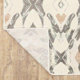 10' X 13' Ivory Pink And Sage Geometric Power Loom Stain Resistant Area Rug - Homeroots - Flyclothing LLC