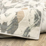 10' X 13' Ivory Pink And Sage Geometric Power Loom Stain Resistant Area Rug - Homeroots - Flyclothing LLC