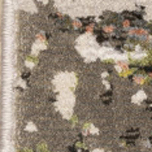 10' X 13' Grey Green Gold Blue And Beige Abstract Power Loom Stain Resistant Area Rug - Homeroots - Flyclothing LLC