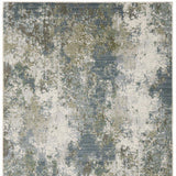 5' X 8' Blue Grey Green And Beige Abstract Power Loom Stain Resistant Area Rug - Homeroots - Flyclothing LLC