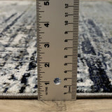 2' X 8' Blue Green Grey Brown And Beige Abstract Power Loom Stain Resistant Runner Rug - Homeroots - Flyclothing LLC