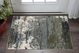 3' X 5' Blue And Green Abstract Power Loom Area Rug - Homeroots - Flyclothing LLC