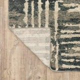 2' X 3' Blue And Beige Abstract Power Loom Stain Resistant Area Rug - Homeroots - Flyclothing LLC