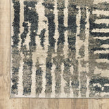 2' X 3' Blue And Beige Abstract Power Loom Stain Resistant Area Rug - Homeroots - Flyclothing LLC
