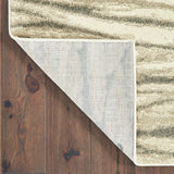 2' X 3' Ivory Sand And Ash Abstract Power Loom Stain Resistant Area Rug - Homeroots - Flyclothing LLC