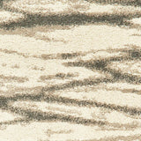 10' X 13' Ivory Sand And Ash Abstract Power Loom Stain Resistant Area Rug - Homeroots - Flyclothing LLC