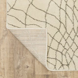 10' X 13' Ivory And Grey Geometric Power Loom Stain Resistant Area Rug - Homeroots - Flyclothing LLC