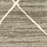8' X 10' Grey And Ivory Geometric Power Loom Stain Resistant Area Rug - Homeroots - Flyclothing LLC
