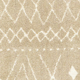 4' X 6' Sand And Ivory Geometric Power Loom Stain Resistant Area Rug - Homeroots - Flyclothing LLC