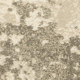 2' X 8' Beige And Grey Abstract Power Loom Stain Resistant Runner Rug - Homeroots - Flyclothing LLC
