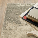 2' X 3' Beige And Grey Abstract Power Loom Stain Resistant Area Rug - Homeroots - Flyclothing LLC