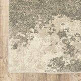 2' X 3' Beige And Grey Abstract Power Loom Stain Resistant Area Rug - Homeroots - Flyclothing LLC