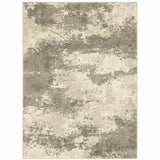 6' X 9' Beige And Grey Abstract Power Loom Stain Resistant Area Rug - Homeroots - Flyclothing LLC