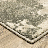 8' X 10' Beige And Grey Abstract Power Loom Stain Resistant Area Rug - Homeroots - Flyclothing LLC