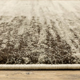 2' X 3' Beige And Grey Abstract Power Loom Stain Resistant Area Rug - Homeroots - Flyclothing LLC