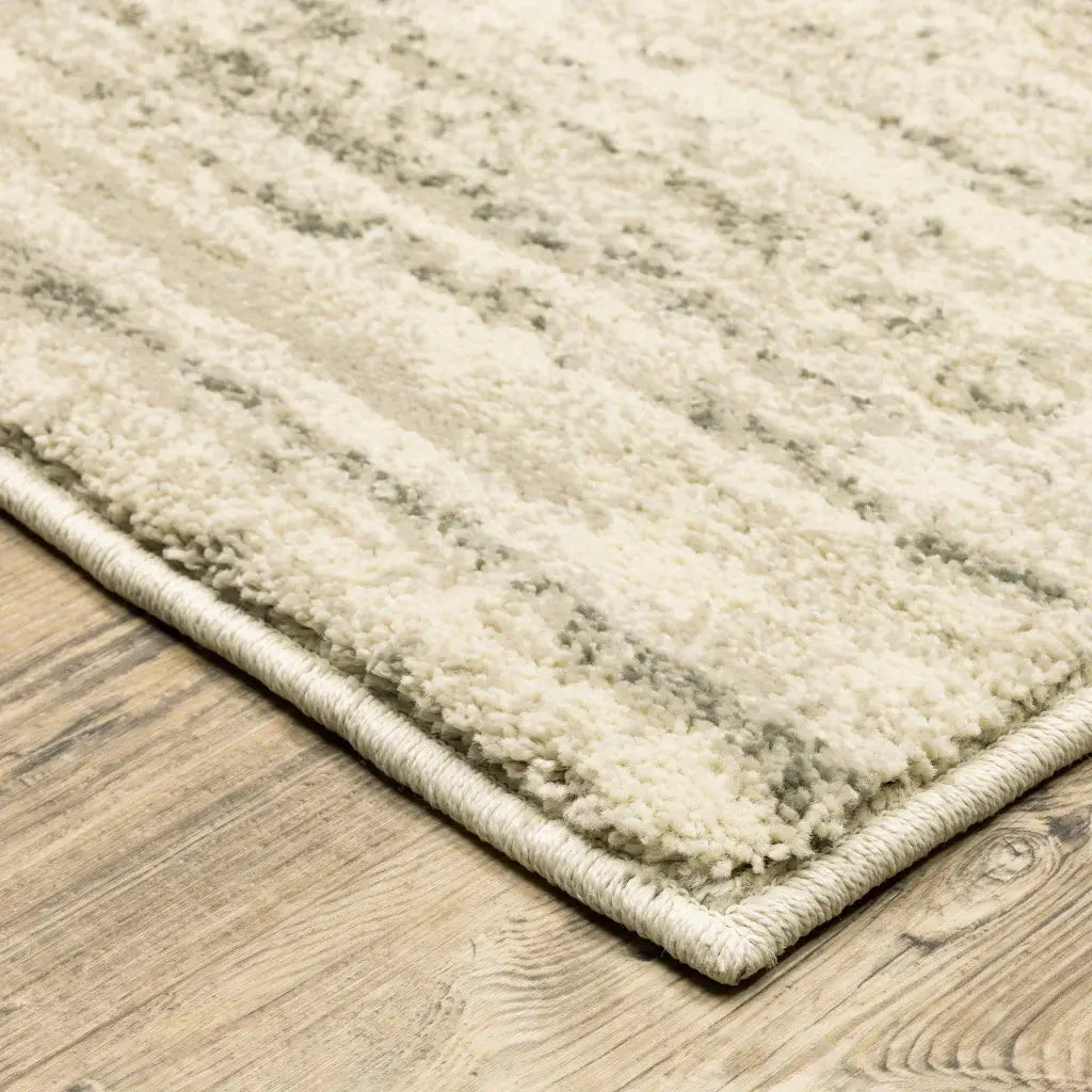 4' X 6' Beige And Grey Abstract Power Loom Stain Resistant Area Rug - Homeroots - Flyclothing LLC