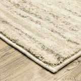 6' X 9' Beige And Grey Abstract Power Loom Stain Resistant Area Rug - Homeroots - Flyclothing LLC