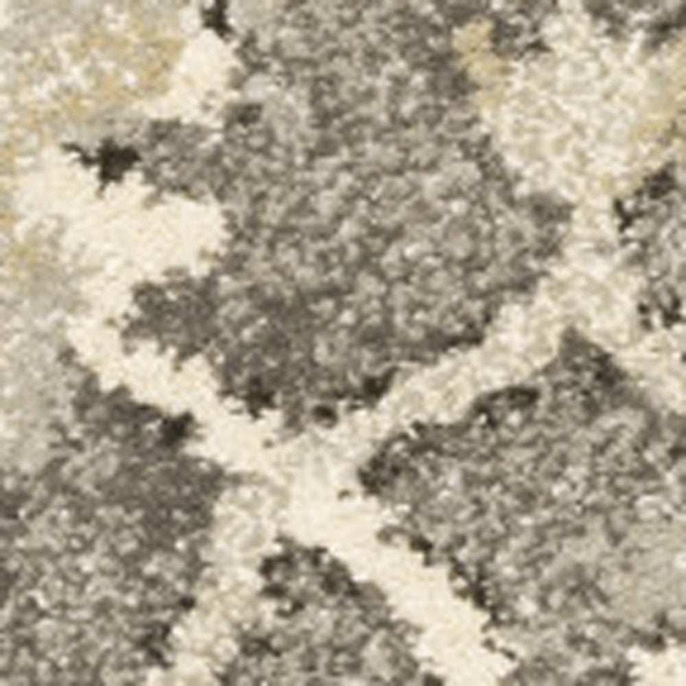 10' X 13' Grey Beige Tan And Brown Oriental Power Loom Stain Resistant Area Rug - Homeroots - Flyclothing LLC