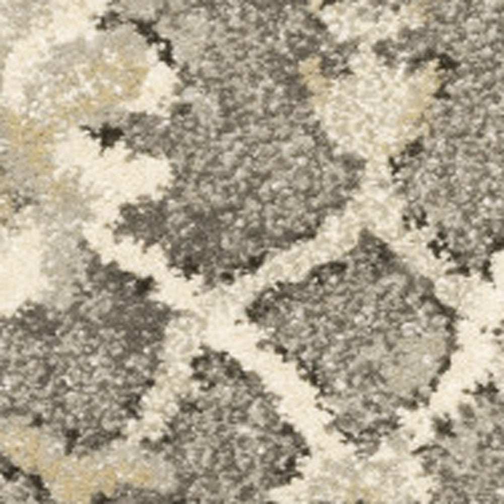 10' X 13' Grey Beige Tan And Brown Oriental Power Loom Stain Resistant Area Rug - Homeroots - Flyclothing LLC