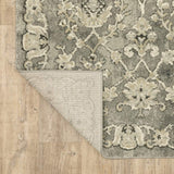10' X 13' Grey Beige Tan And Brown Oriental Power Loom Stain Resistant Area Rug - Homeroots - Flyclothing LLC