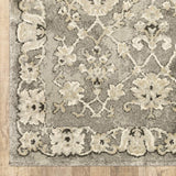 10' X 13' Grey Beige Tan And Brown Oriental Power Loom Stain Resistant Area Rug - Homeroots - Flyclothing LLC