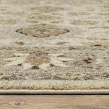 2' X 8' Beige Grey Brown And Charcoal Oriental Power Loom Stain Resistant Runner Rug - Homeroots - Flyclothing LLC