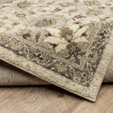 2' X 8' Beige Grey Brown And Charcoal Oriental Power Loom Stain Resistant Runner Rug - Homeroots - Flyclothing LLC