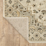 2' X 8' Beige Grey Tan And Brown Oriental Power Loom Stain Resistant Runner Rug - Homeroots - Flyclothing LLC
