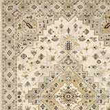 10' X 13' Beige Grey Tan And Brown Oriental Power Loom Stain Resistant Area Rug - Homeroots - Flyclothing LLC