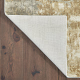 10' X 14' Grey And Brown Abstract Hand Loomed Stain Resistant Area Rug - Homeroots