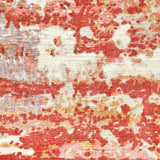 10' X 14' Pink And Red Abstract Hand Loomed Stain Resistant Area Rug - Homeroots - Flyclothing LLC